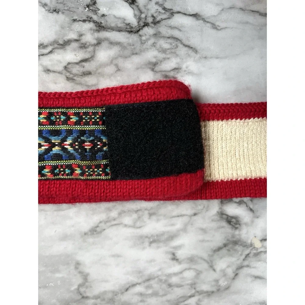 Murray Merkley Vtg Wool Headband Southwest Print Made In Canada
